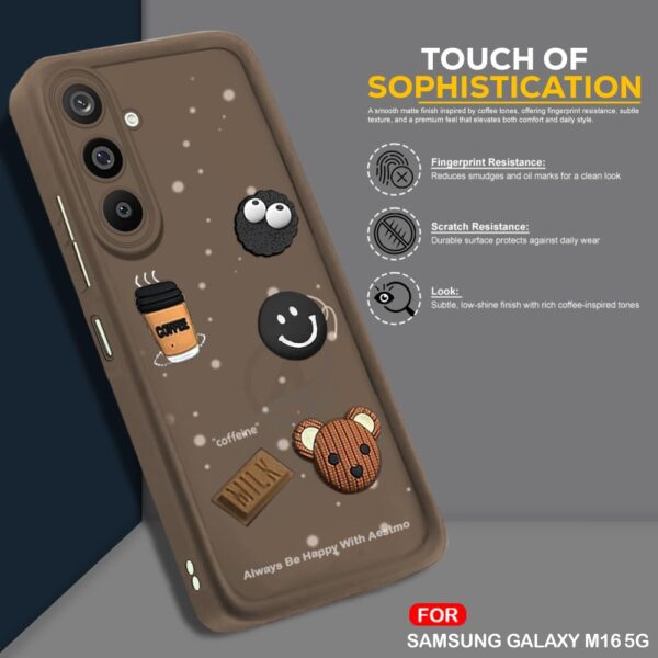 For Samsung M16 5G Back Cover Girlish Coffee Case New - Image 3