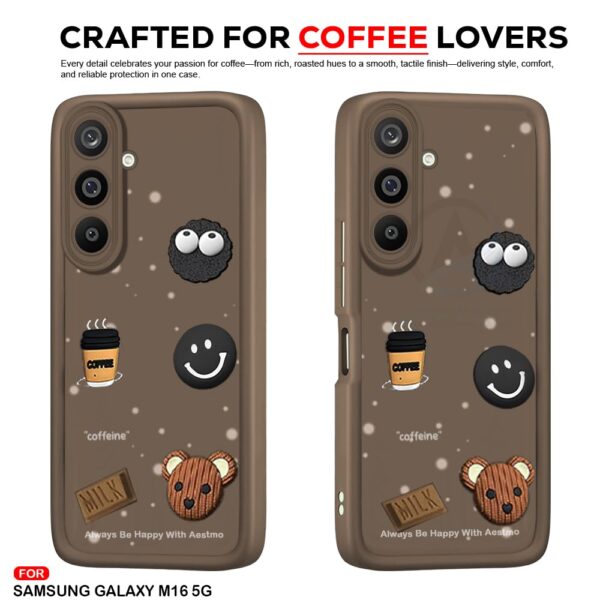 For Samsung M16 5G Back Cover Girlish Coffee Case New - Image 4
