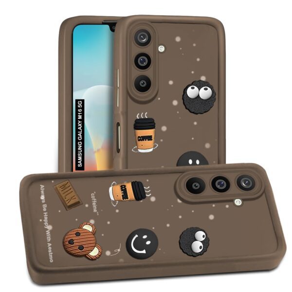 For Samsung M16 5G Back Cover Girlish Coffee Case New - Image 2