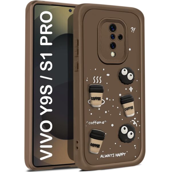 For Vivo S1 PRO Back Cover Girlish Coffee Case New - Image 2