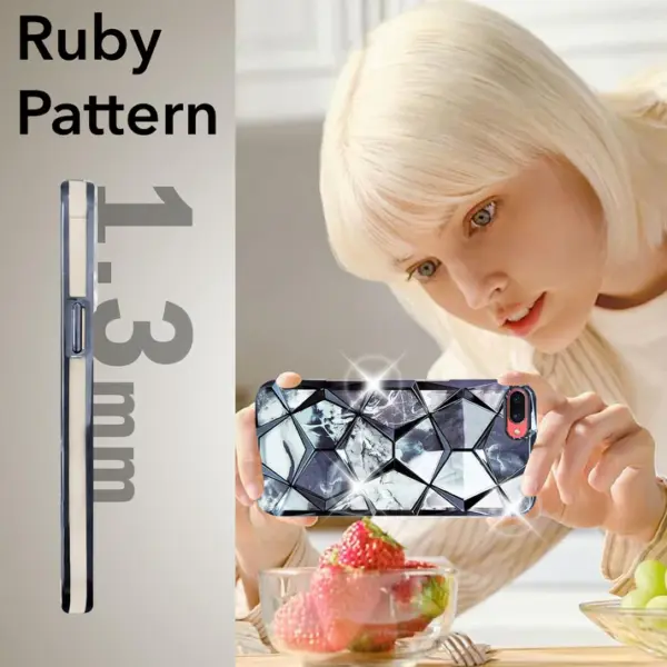 For Oppo A3S Back Cover Diamond Cut Case New - Image 9