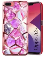 For Oppo A3S Back Cover Diamond Cut Case New - Image 5