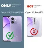 For Oppo A3X Back Cover Diamond Cut Case New - Image 9