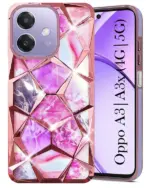 For Oppo A3X Back Cover Diamond Cut Case New - Image 5