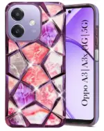 For Oppo A3X Back Cover Diamond Cut Case New - Image 2