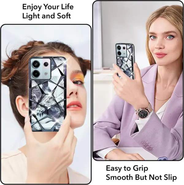 For Redmi Note 13 Pro Back Cover Diamond Cut Case New - Image 9