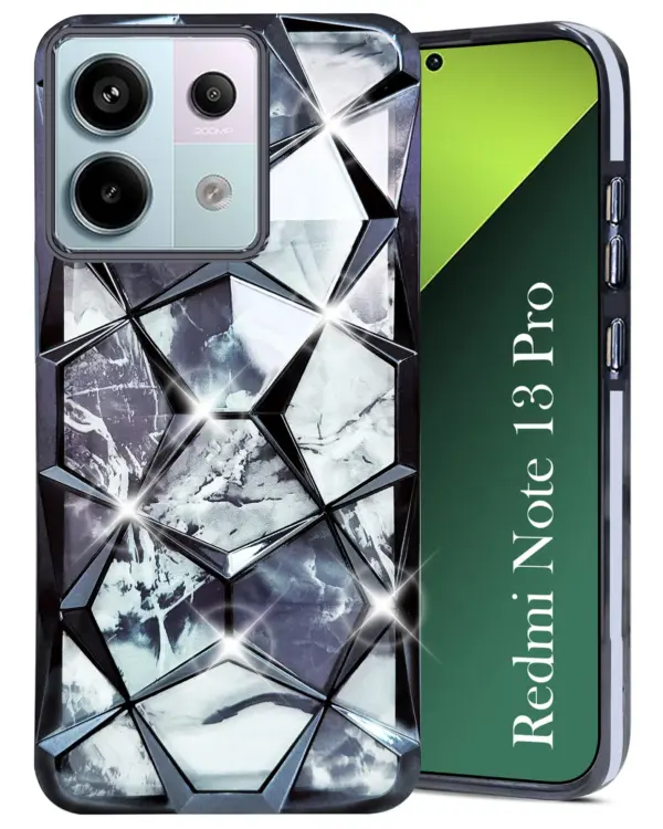 For Redmi Note 13 Pro Back Cover Diamond Cut Case New - Image 13