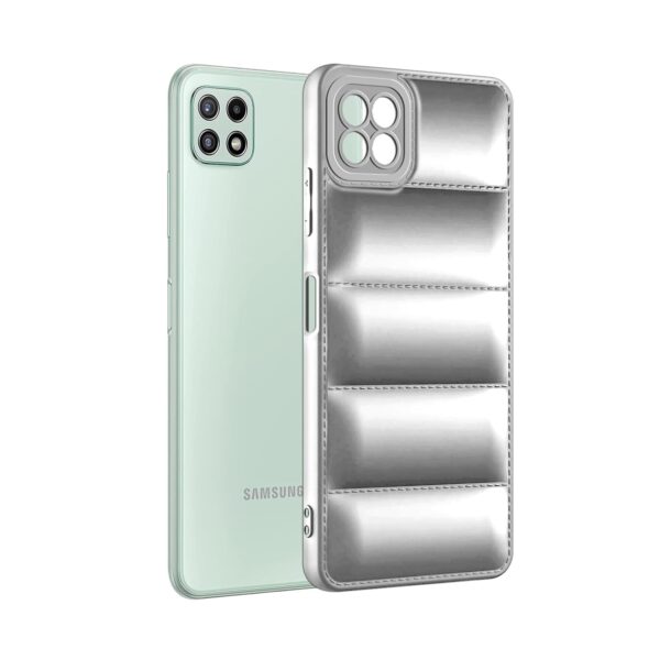 Puff For Samsung Galaxy A22 5G Back Cover Puff New White - Image 3