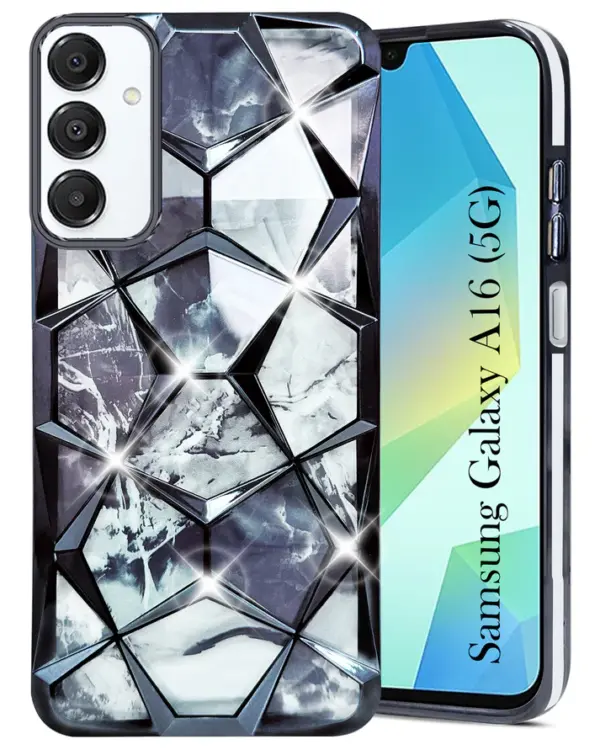 For Samsung Galaxy A16 5G Back Cover Diamond Cut Case New - Image 5