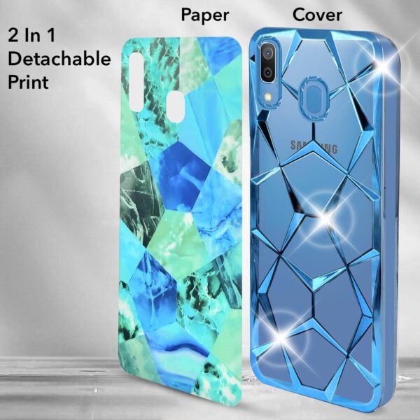 For Samsung Galaxy A20S Back Cover Diamond Cut Case New - Image 11