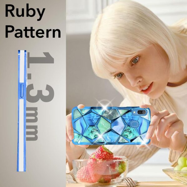 For Samsung Galaxy A20S Back Cover Diamond Cut Case New - Image 10