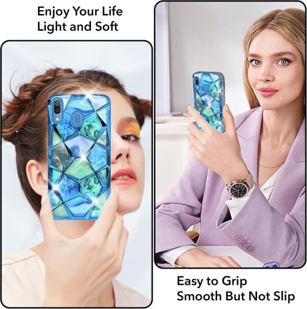 For Samsung Galaxy A20S Back Cover Diamond Cut Case New - Image 8