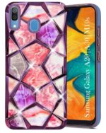 For Samsung Galaxy A20S Back Cover Diamond Cut Case New - Image 3