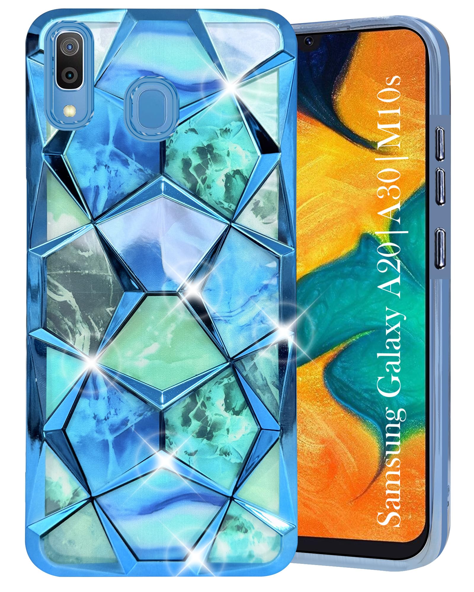 Samsung Galaxy A20S Back Cover Diamond Cut