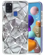 For Samsung Galaxy A21S Back Cover Diamond Cut Case New - Image 5