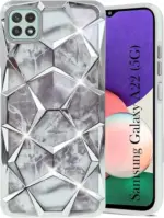 For Samsung Galaxy A22 5G Back Cover Diamond Cut Case New