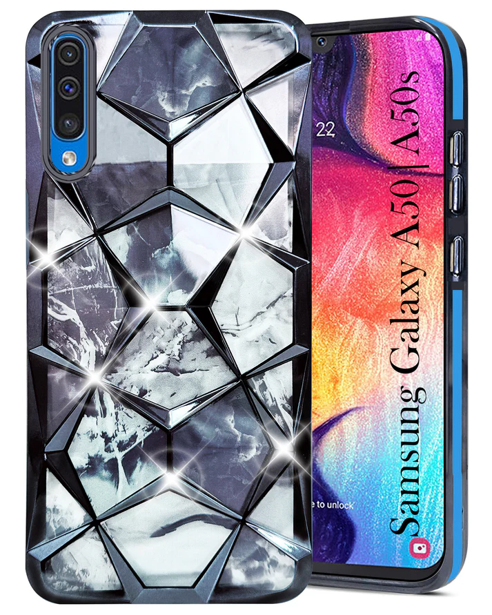 Samsung Galaxy A50 Back Cover Diamond Cut Case