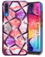 For Samsung Galaxy A50 Back Cover Diamond Cut Case New - Image 5
