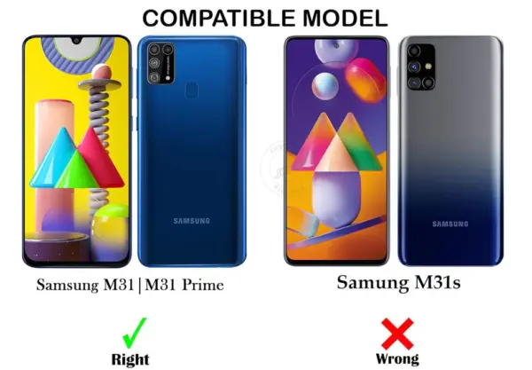 For Samsung Galaxy M31 Back Cover Diamond Cut Case New - Image 12