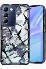For Vivo V27 Back Cover Diamond Cut Case New
