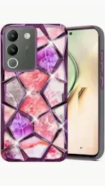 For Vivo V29 Back Cover Diamond Cut Case New - Image 6