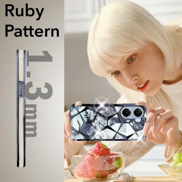 For Vivo V29E Back Cover Diamond Cut Case New - Image 13