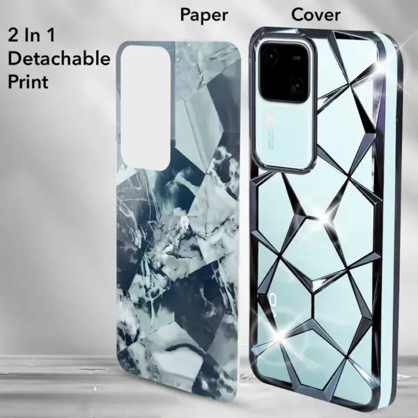 For Vivo V30 Back Cover Diamond Cut Case New - Image 14