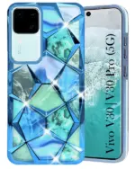 For Vivo V30 Back Cover Diamond Cut Case New - Image 12