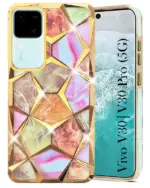 For Vivo V30 Back Cover Diamond Cut Case New - Image 7