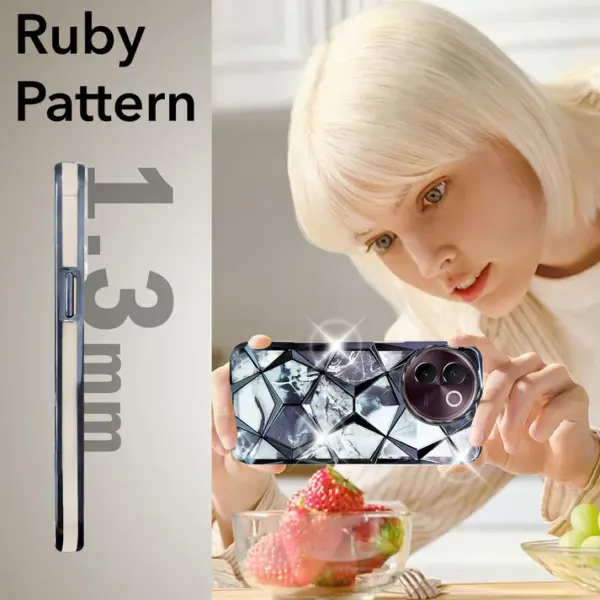 For Vivo V30E Back Cover Diamond Cut Case New - Image 13