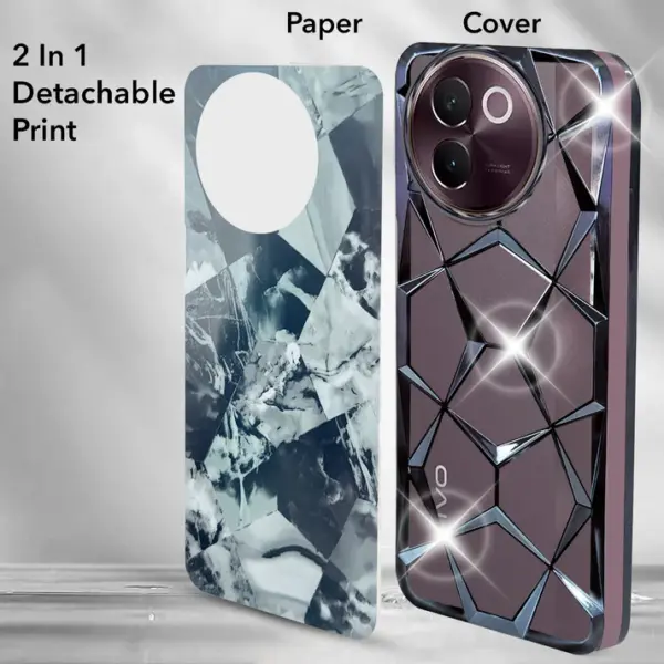 For Vivo V30E Back Cover Diamond Cut Case New - Image 14