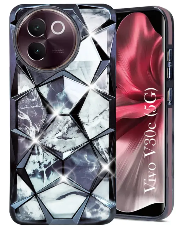 For Vivo V30E Back Cover Diamond Cut Case New - Image 15