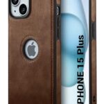 PL For iPhone 15 Plus Leather Cover New