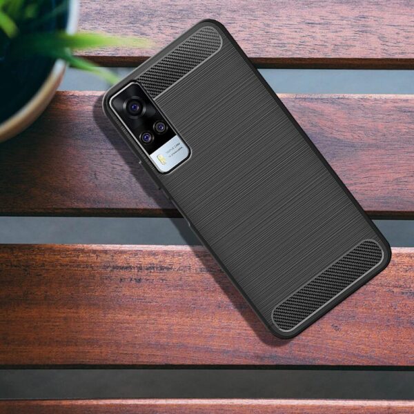 For Vivo Y53S Back Cover Black Armour New - Image 3