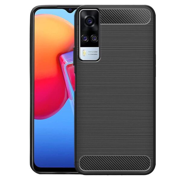 For Vivo Y53S Back Cover Black Armour New - Image 2