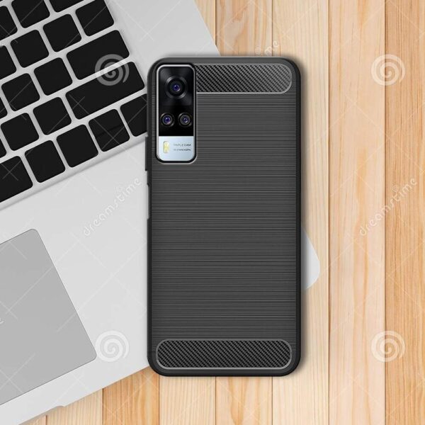 For Vivo Y53S Back Cover Black Armour New - Image 5