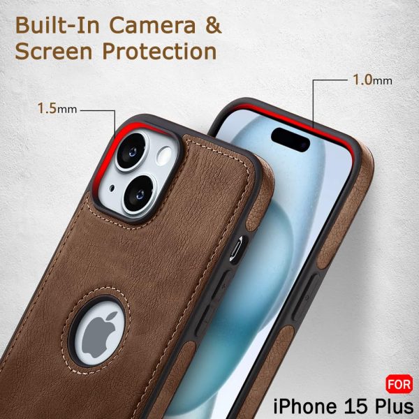 PL For iPhone 15 Plus Leather Cover New - Image 7