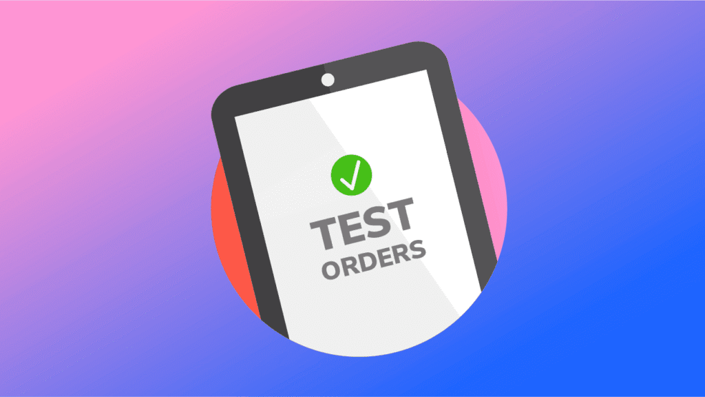 placing live test orders website