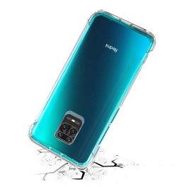 OO LALA JI Ultimate Hybrid Protection Silicone Back Cover Case for Redmi Note 9 | Crystal Clear TPU Bumper Back Cover for Xiaomi Redmi Note 9r - Transparent