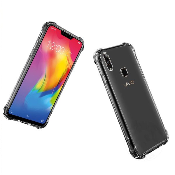 OO LALA JI Vivo V11 | Shockproof Flexible Protective TPU Bumper Back Case Cover for Vivo V11 - Transparent - Image 2