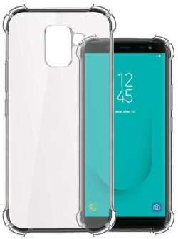 OO LALA JI Shockproof TPU Back Cover for Samsung Galaxy J6 - Transparent | Cushioned Edges | Flexible Clear Case- Transparent