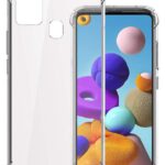 OO LALA JI Bumper Transparent Back Cover Case for Samsung A21s | Stylish Look Soft & Slim Back Case | Shockproof Back Case Covers for Samsung Galaxy A21s - Transparent-