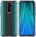 OO LALA JI Mi Redmi Note 8 Pro Soft Back Bumper Corners Cover 12D Transparent (Corner Protection with Air Cushion Technology)- Transparent