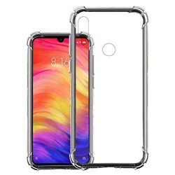 OO LALA JI Xiaomi Redmi Note 7 | Xiaomi Redmi Note 7s | Xiaomi Redmi Note 7 Pro - Soft Silicone Shockproof Bumper Case Back Cover in Transparent[Air Cushion Technology]- Transparent
