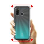 OO LALA JI Shockproof TPU Back Cover for Samsung Galaxy A12 / M12 - Transparent | Cushioned Edges | Flexible Clear Case- Transparent