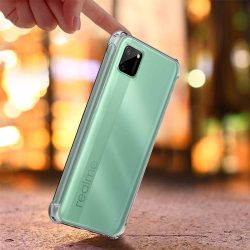 OO LALA JI  Back Cover For Realme narzo 20 / Realme C12 / Realme C25 / Narzo 30a ( Silicone) - Transparent