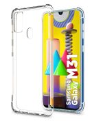 OO LALA JI Samsung Galaxy M31 Silicone Shockproof 7D Bumper Back Cover  - Transparent - Image 2
