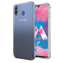 OO LALA JI Shockproof TPU Back Cover for Samsung Galaxy A30s - Transparent | Cushioned Edges | Flexible Clear Case - Transparent
