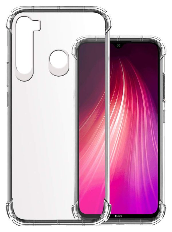 OO LALA JI shockproof flexible protective cushioned edges crystal clear tpu bumper corners back cover case cover for redmi xaomi note  – Transparent - Image 2