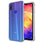 OO LALA JI For Xiaomi Redmi Note 7 Pro - Soft Silicone Shockproof Bumper Case Back Cover in Transparent [Air Cushion Technology] for redmi note 7 pro-Transparent - Image 2
